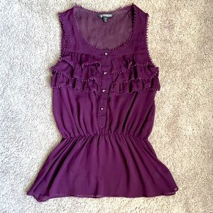 Express Purple Shell Top